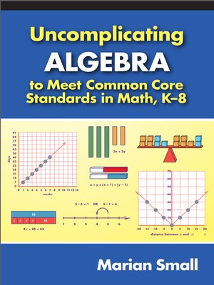 cover image of Uncomplicating Algebra to Meet Common Core Standards in Math, K-8